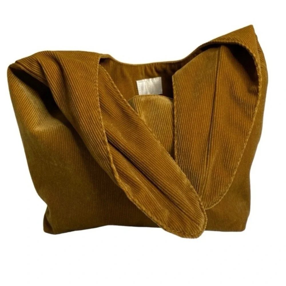 Merit The Signature Pinwale‎ Top Knot Corduroy Makeup Bag Hobo Mini Minimalist